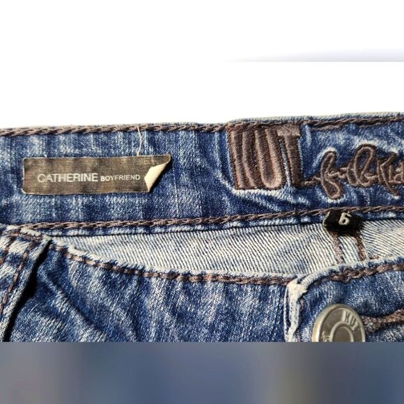 Kut From The Kloth Catherine Boyfriend Jeans Tapered Straight High Rise Ankle 6 - Picture 5 of 10